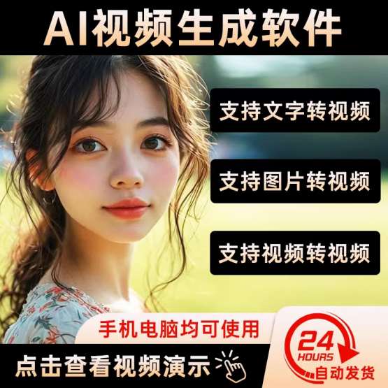 AI视频制作软件视频一键生成软件会员文字图片自动转视频手机电脑